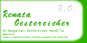 renata oestereicher business card